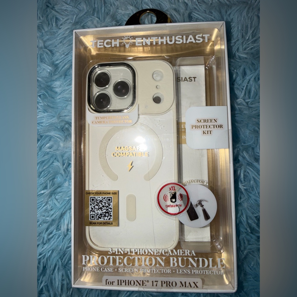 3-in-1 Phone Camera Protector Kit - White (BRAND NEW)